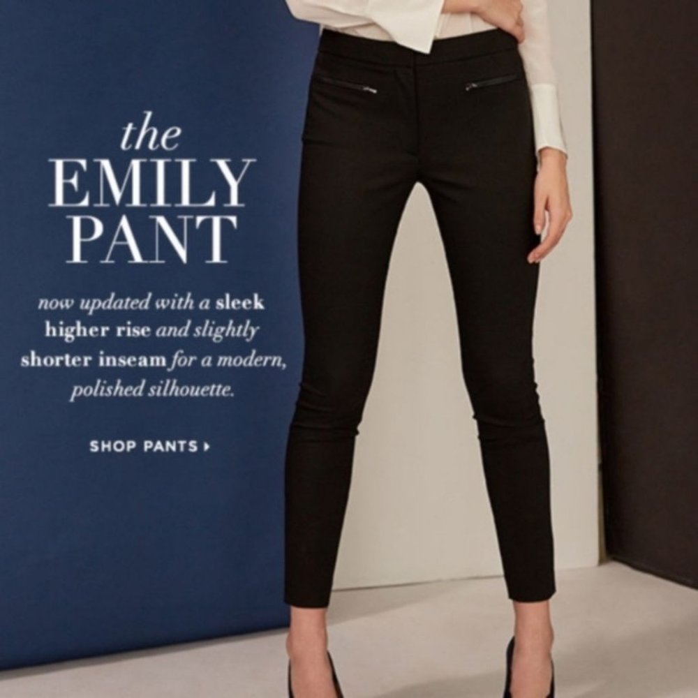 Club Monaco Emily Black Slack Size 0 - Picture 3 of 16